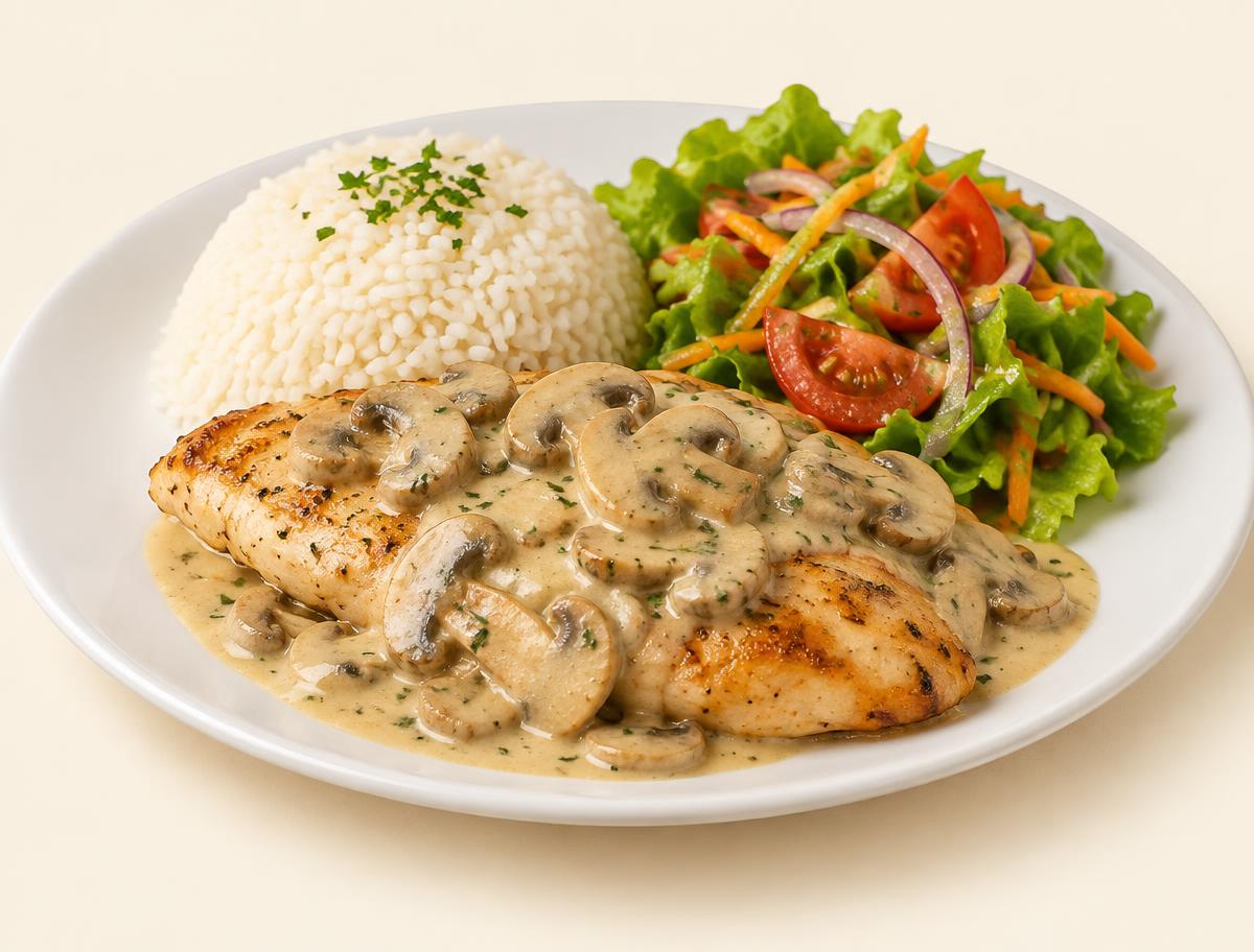 Pechuga en Champiñones