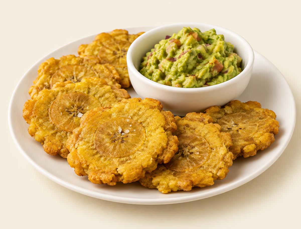 Tostones con Guacamole