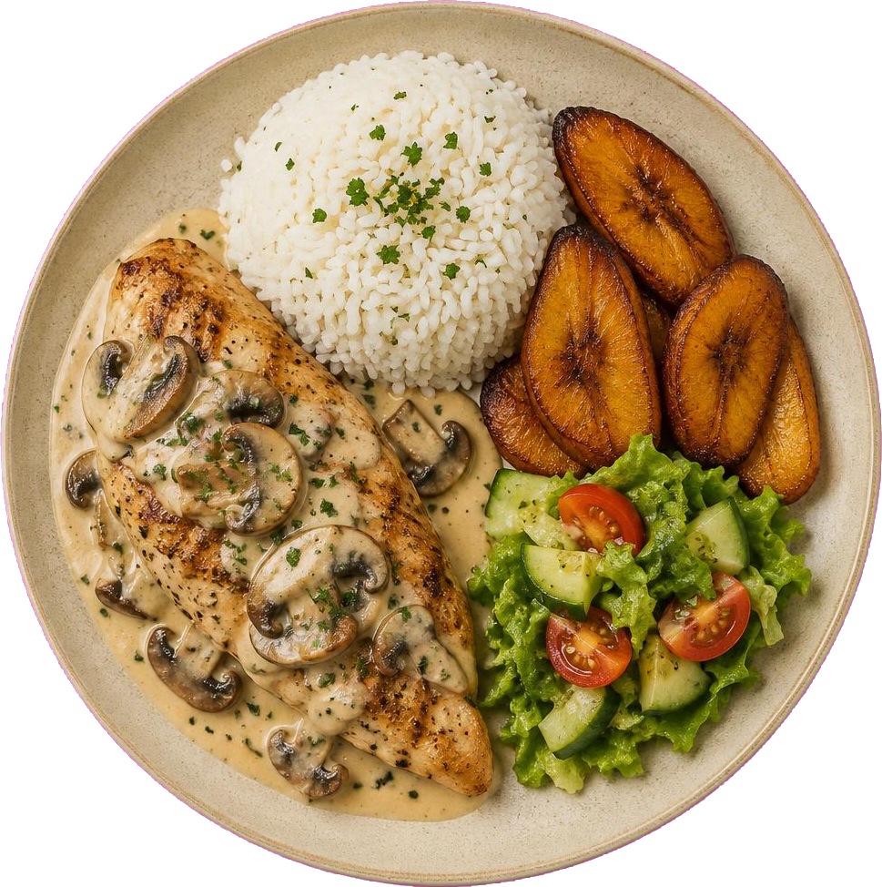 Pechuga en Champiñones